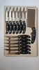 Wholesale High Quality 32PCS Kitchen Knife Set Stainless Steel Knives PP Plastic Chef Cooking Knife