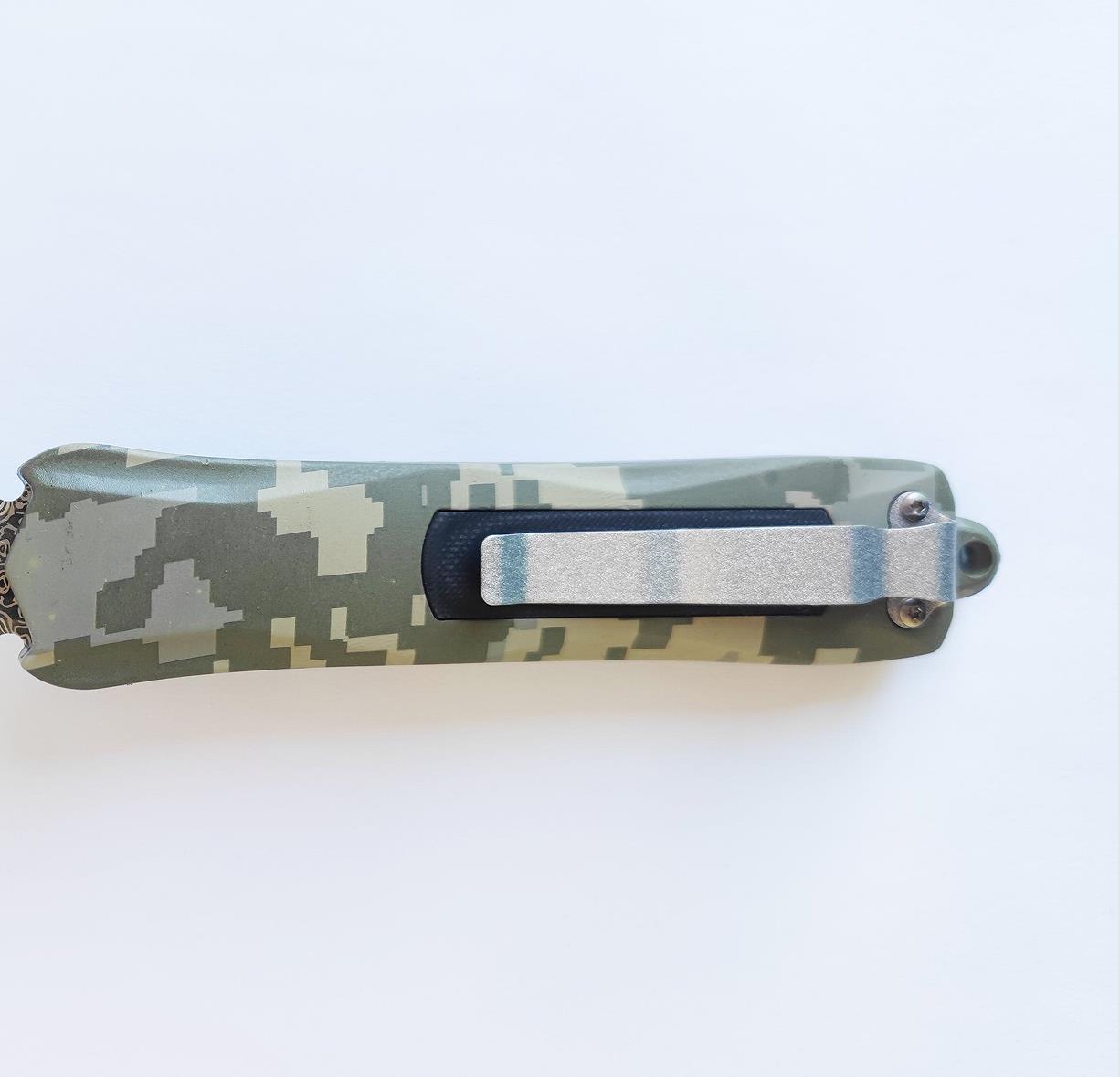 Spring Assisted CNC Machine Clip Point Defender Otf Auto Folding Serrated Sided Automatic Knife