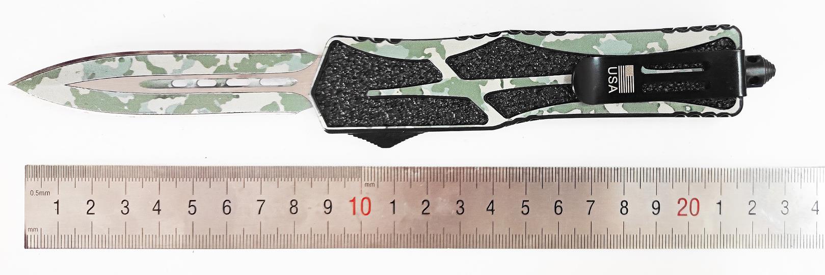 Auto Switch Blade Otf Double Action Sliding Folding Tactical Automatic Knife