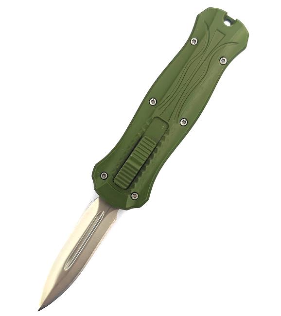 Zinc Aluminum Alloy Handle Mini Automatic Auto-Otf Knife Switchblade Pocket Sliding Knife