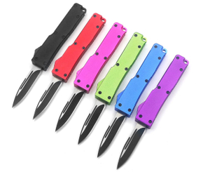 Aluminum Slim Handle Mini Outdoor Portable Auto Self-Defense Otf Knives Automatic Knife