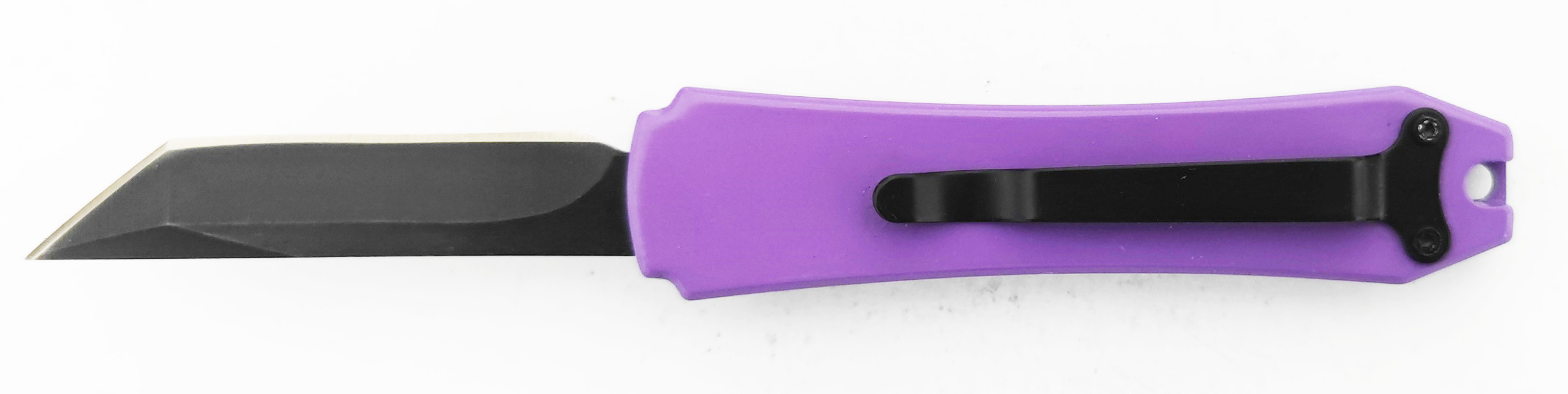 Pocket Clip Double Action Out The Front Knives Spring Assisted Micro Sliding Automatic Knife