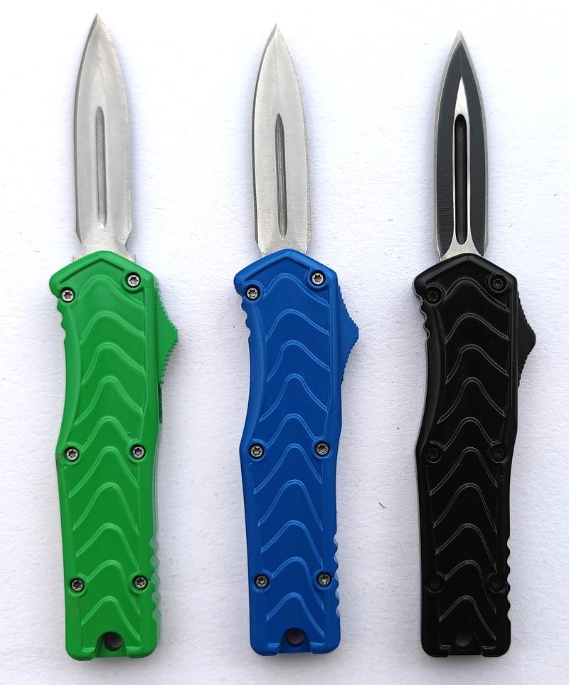 Dual Action Switchblade Knives Pocket Double Sided Knife Mini Compact Otf Automatic Knife