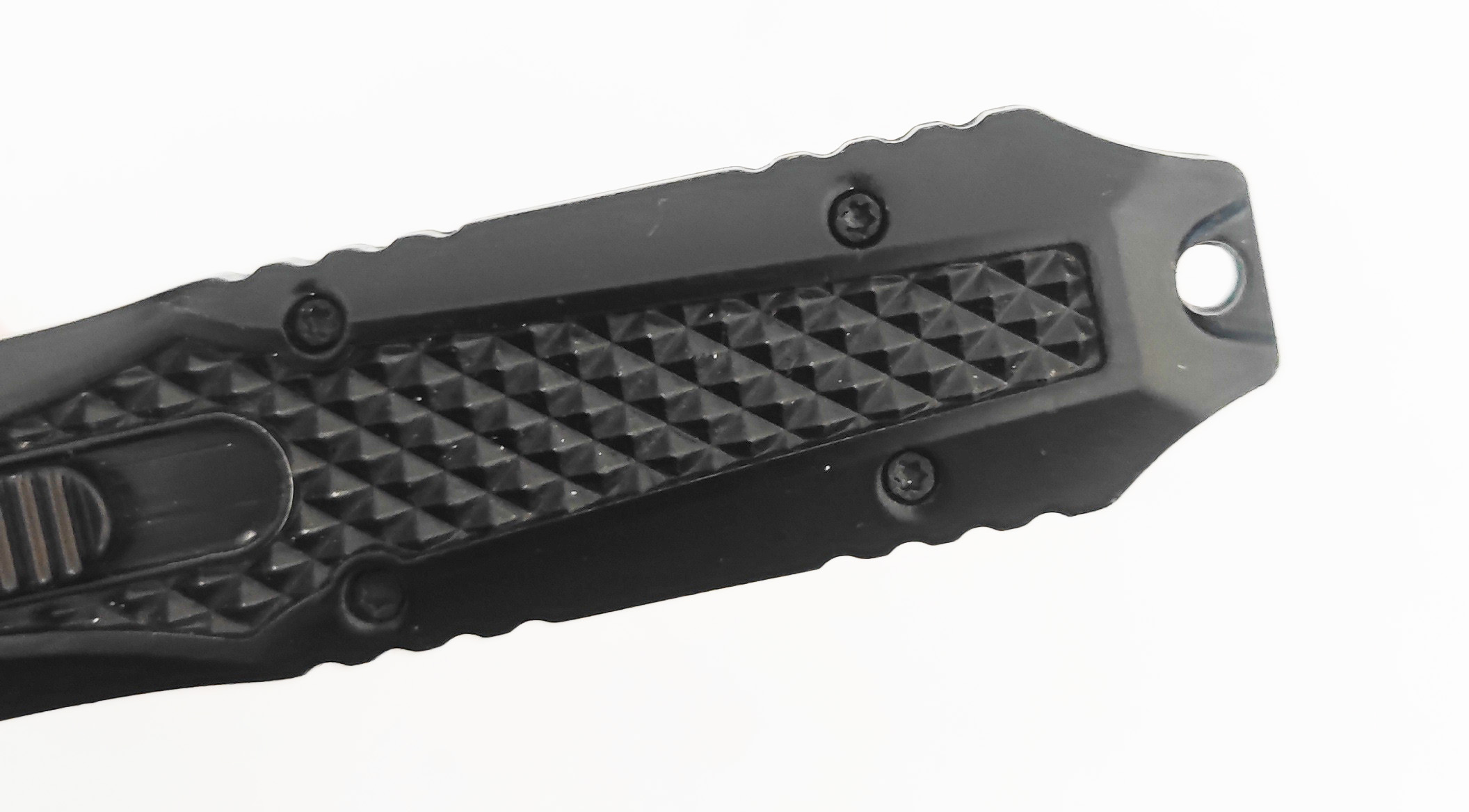 Fast Action Drop Point Single Blade Compact Otf Diamond Style Blades Mini Automatic Knife