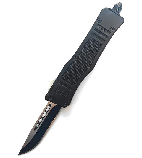 Camping Hiking Outdoor Pushbutton Sliding Switchblade Automatic Double Action Foldable Otf Knife