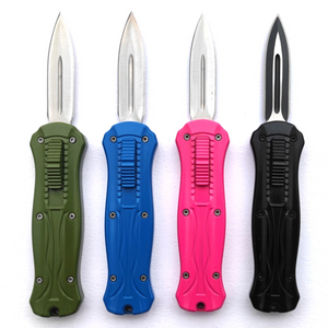 Zinc Aluminum Alloy Handle Mini Automatic Auto Otf Knife Switchblade Pocket Sliding Knife