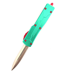 Portable Light Double Edge Mini Automatic Straight Out CNC Aluminum Otf Knife