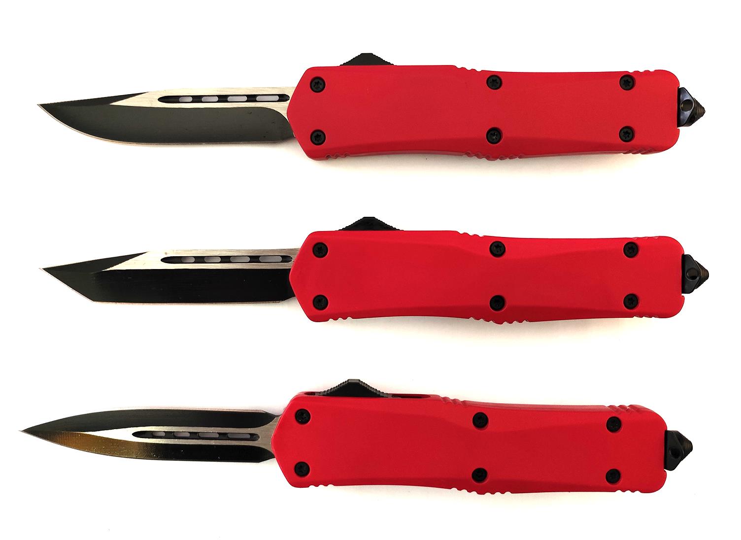 Double Action Tactical Hunting Knife Otf Folding Switchblade Automatic Sliding Knives