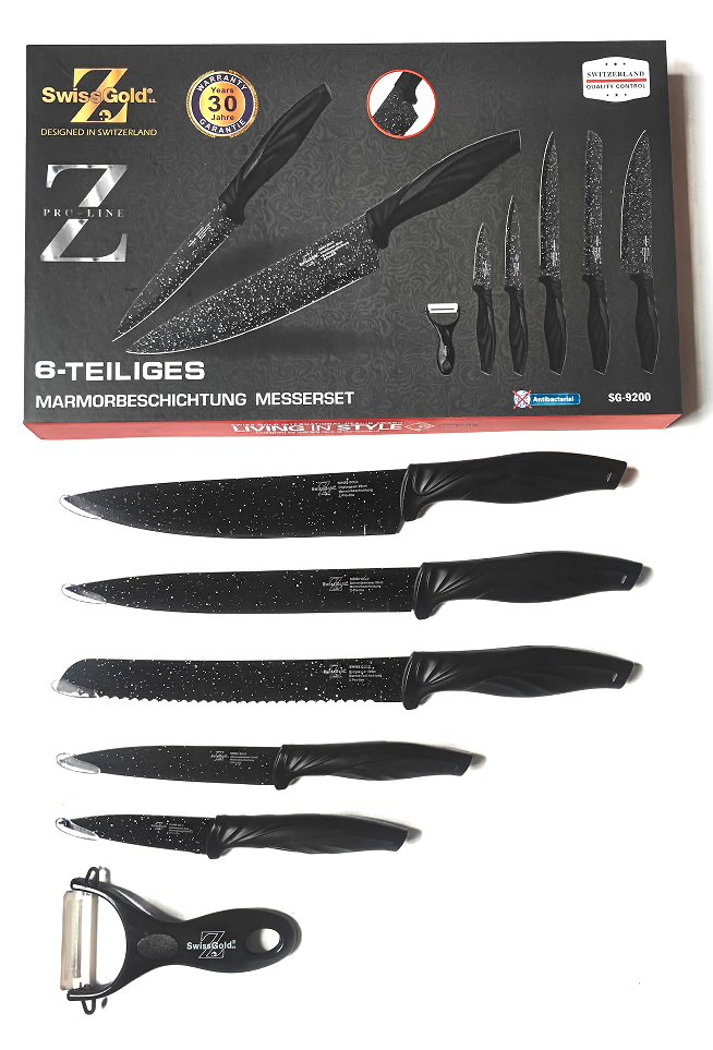 Chinese Wholesale Best Factory Price 6 Pieces Kitchenware Stainless Steel Kitchen Knife Set