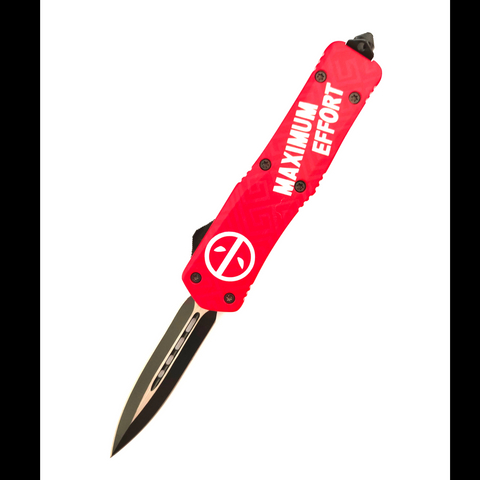 Custom Maximum Effort Combat Pushbutton Switchknife Survival Tactical Automatic Otf Knife