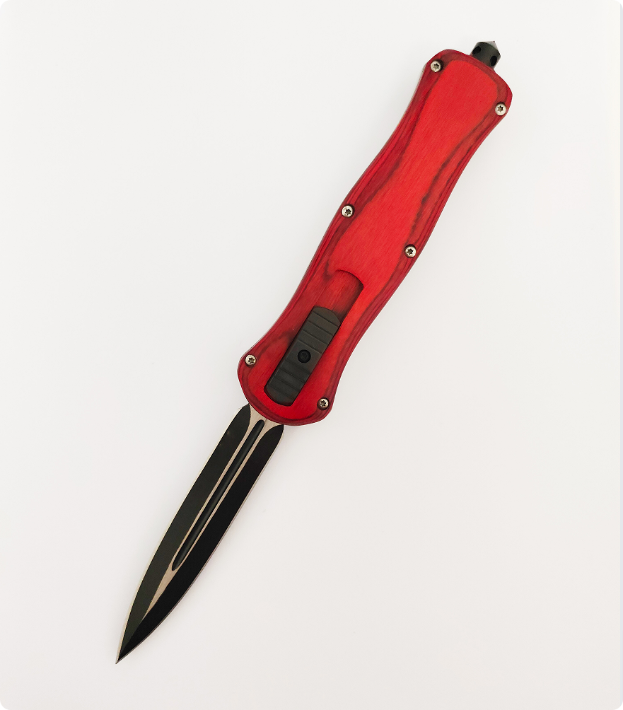 Benchmade Large Defense Combat Delta Otf Wood Force Design 440 Blade Automatic Tactical Knife