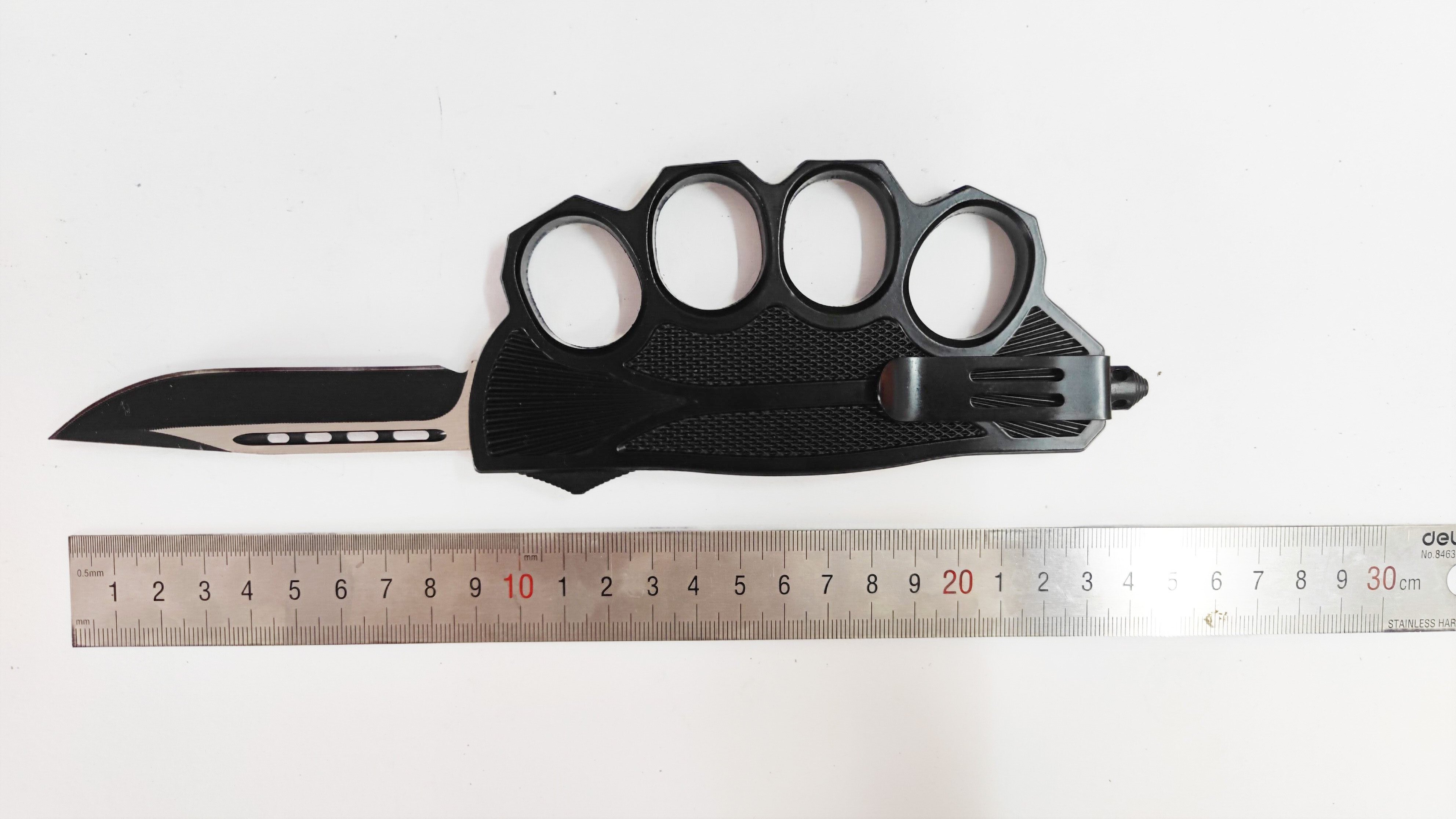 Shell CNC Blade Auto Otf Fist Trench Tactical Knuckle Knife Motorcycle Knife
