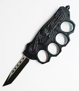 USA Biker Knuckle Custom Otf Tactical Trench Fist Knives Push Daggers Automatic Knife