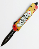 Large Poker Defense Spear Point Automatic Knife Switchblades Double-Edged Knife