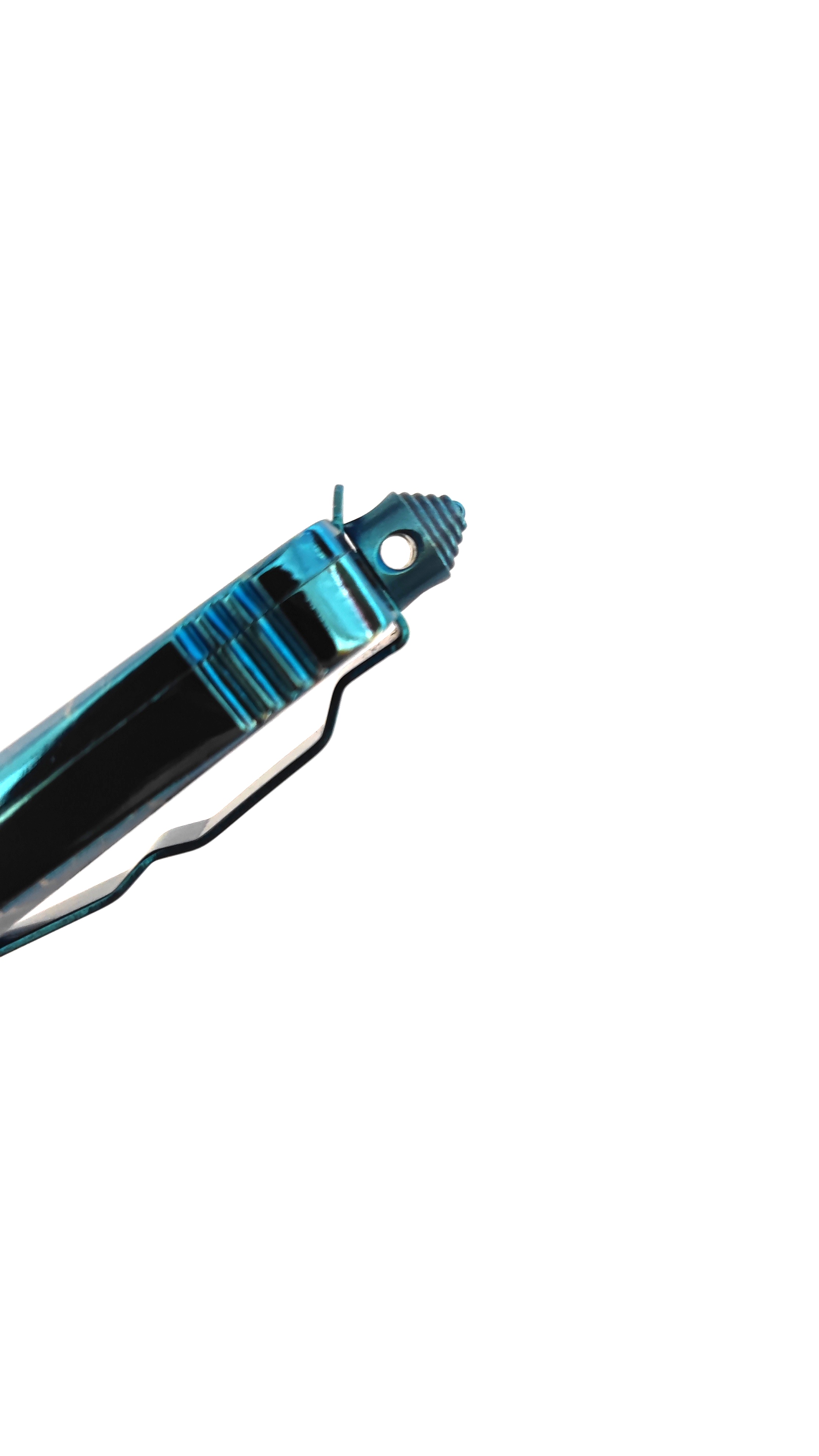 Blue Titanium Sliding Knife Pocket Wholesale Distributors Otf Automatic Knife