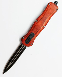 Benchmade Large Defense Combat Delta Otf Wood Force Design 440 Blade Automatic Tactical Knife