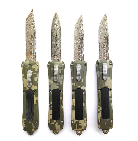 Outdoorsmen Hunters Otf-Auto Knives Tactical Pocket Knife D/E Pushbutton Ejector Tactical Combat Knife