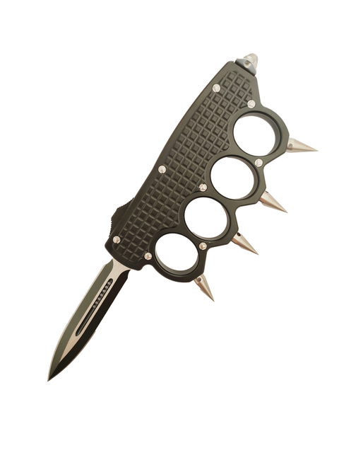 Large Auto Armed Force Tactical CNC Aluminum Chinese Knuckle Automatic Knife Switchblade Knives