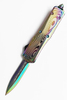 Colorful Rainbow Switch Blade Pocket Otf Tactical Camping Hiking Angel Blade Knife