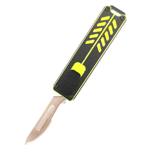 CNC Aluminum Quick Change Interchangeable Blade Out The Front Box Cutter Retractable Otf Utility Knife