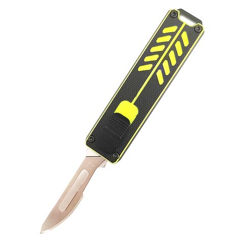 CNC Aluminum Quick Change Interchangeable Blade Out The Front Box Cutter Retractable Otf Utility Knife