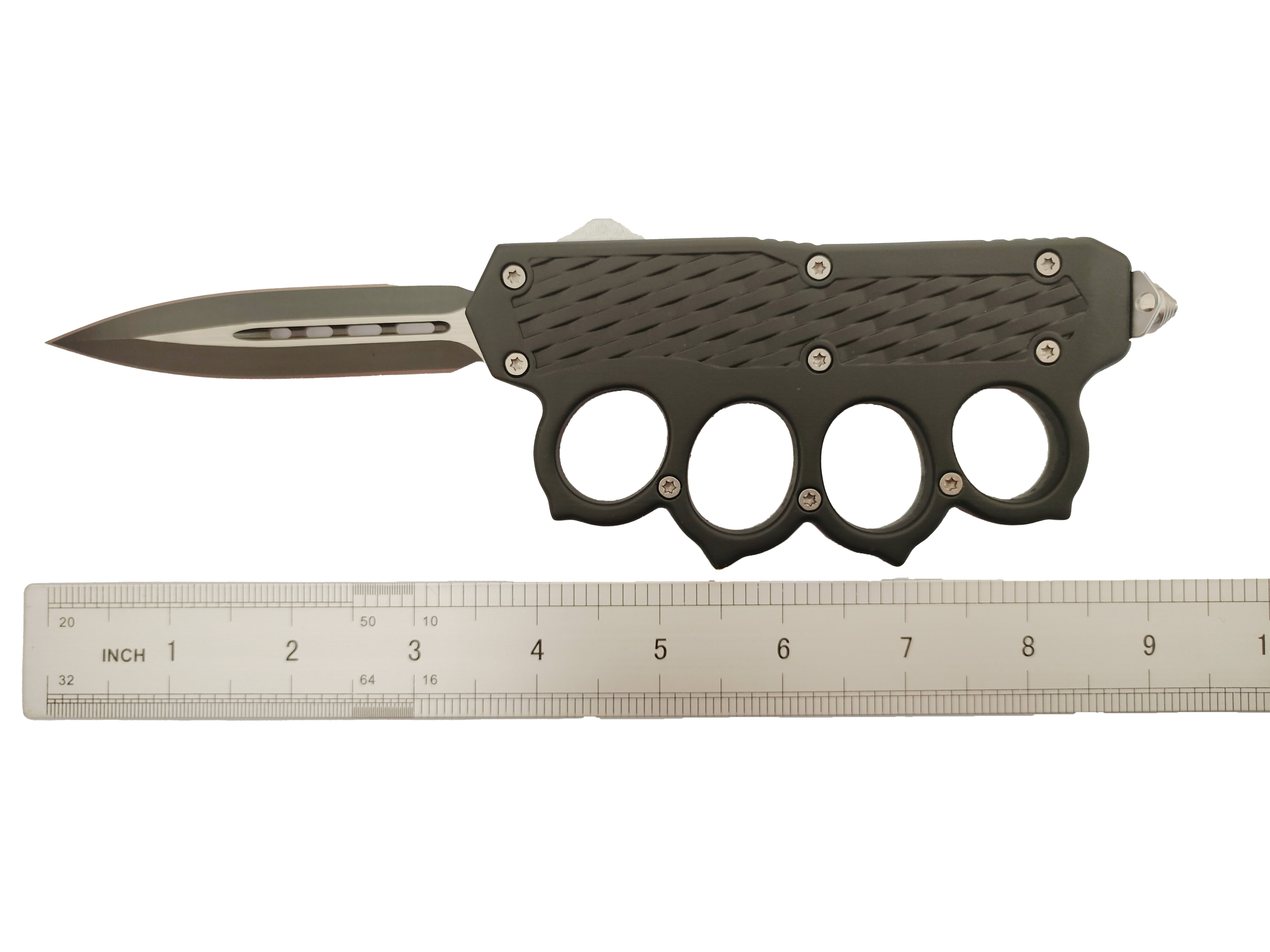 Hot Selling Wholesale Motorcycle Knife Automatic Tactical Kunckle Trench Otf-Auto Sliding Knife