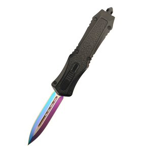 Rainbow Blade Automatic Hunting Double Edge Tactical Pocket Knife Otf Knife Auto Knives