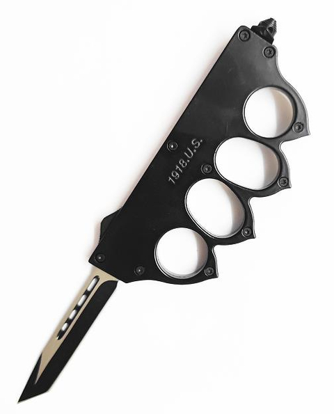 Otf Us 1918. Closed Knuckle Automatic Self Defense Gear Tool Outdoor Knife