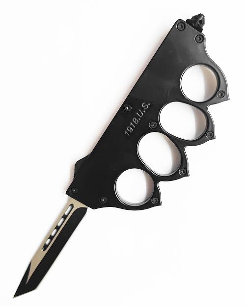 Otf Us 1918. Closed Knuckle Automatic Self Defense Gear Tool Outdoor Knife