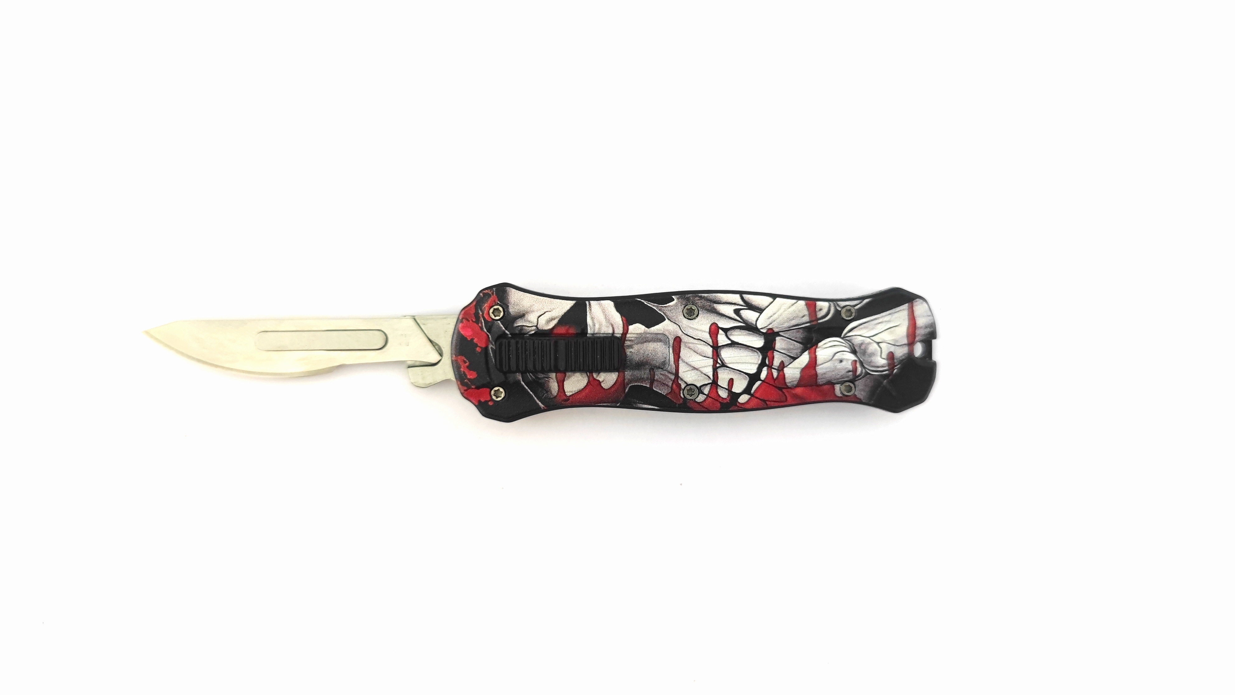 Portable Multiple Use #24 Blade Automatic Otf Surgical Bistoury Scalpel Knife for Sale