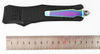 Large Ghost Rainbow Titanium Blade Rubber Coated Auto Otf Tactical Pocket Knife Automatic Knife