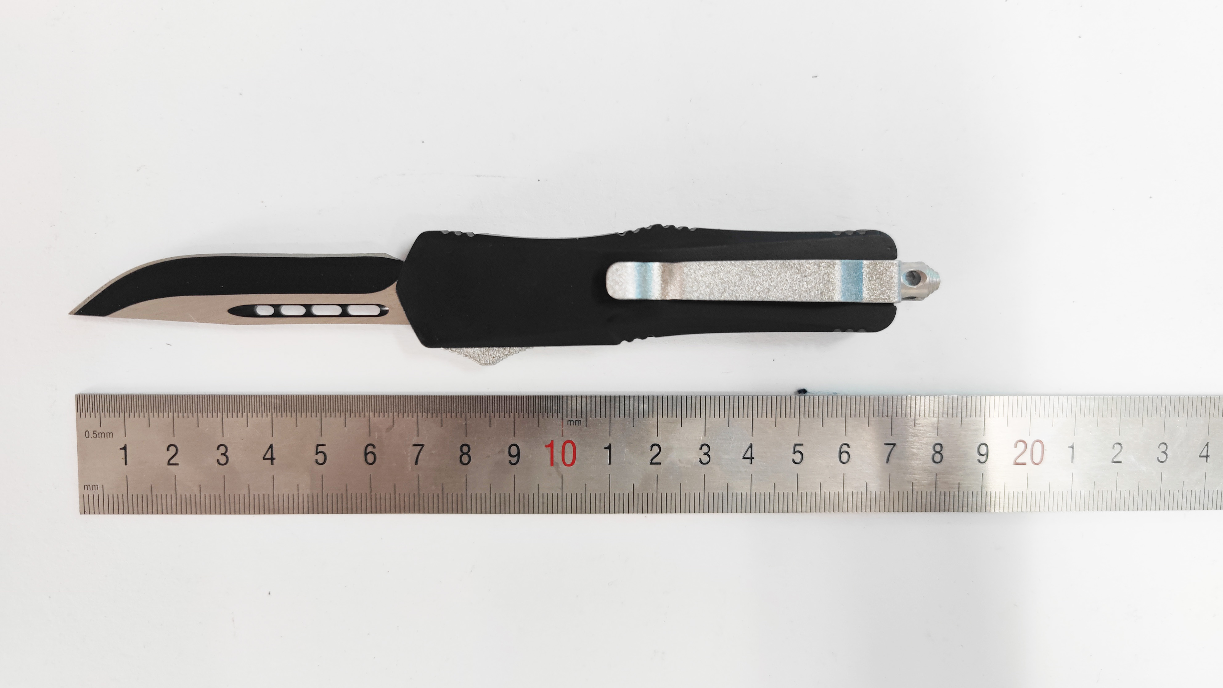 Double Action Tactical Hunting Knife Otf Folding Switchblade Automatic Sliding Knives
