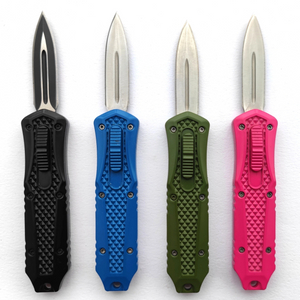 Best Seller Wholesale Double Action Mini Portable Automatic Knives Otf Hunting Knife Pushbotton Knife