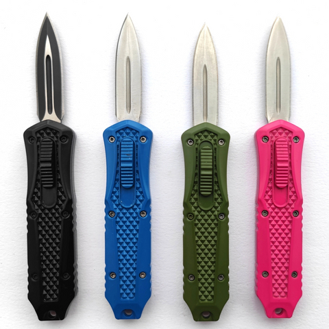 Best Seller Wholesale Double Action Mini Portable Automatic Knives Otf Hunting Knife Pushbotton Knife