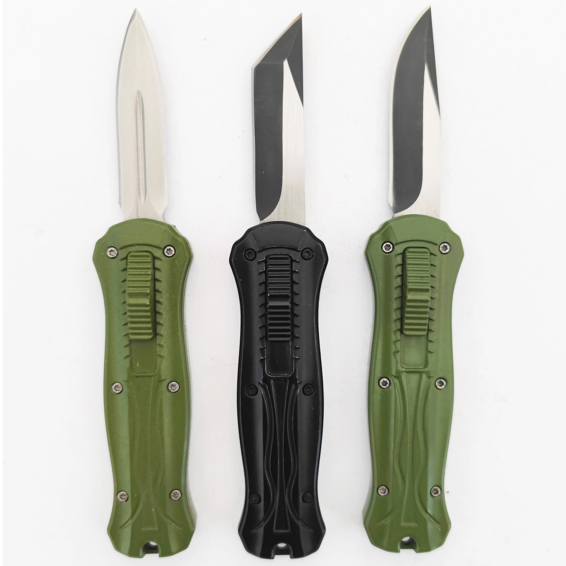 Wholesale Price Portable Mini Micro Hunting Double Action Sided Tactical Otf Edged Double Action Automatic Knives