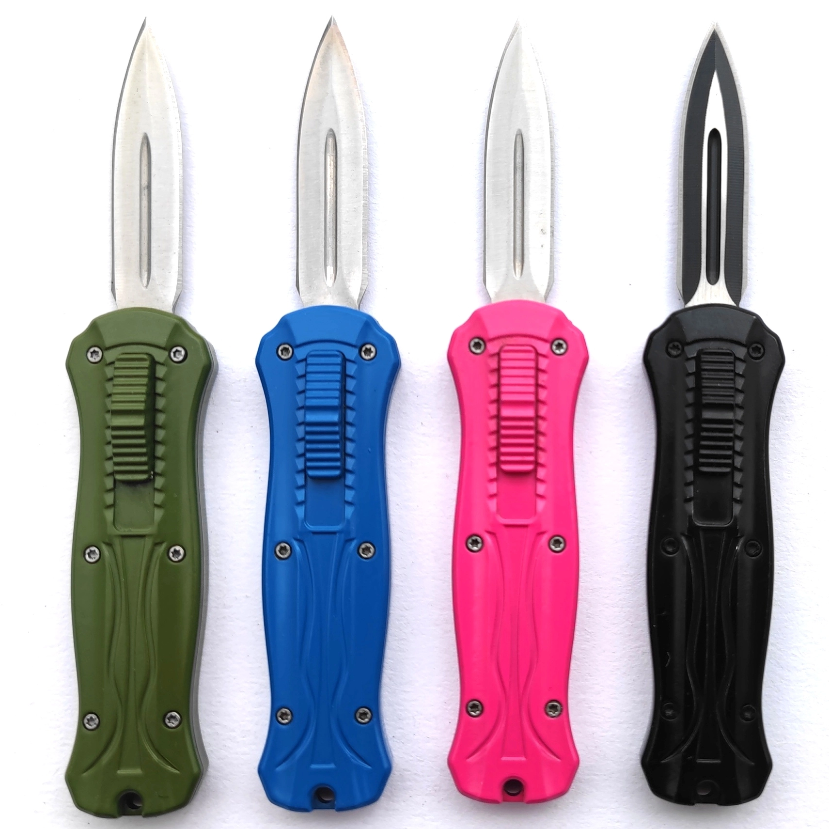 Wholesale Price Portable Mini Micro Hunting Double Action Sided Tactical Otf Edged Double Action Automatic Knives