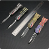 D/A Sharp Thumb Slide Opener Button Push Switch Knife Rocket Shape Tactical Knives