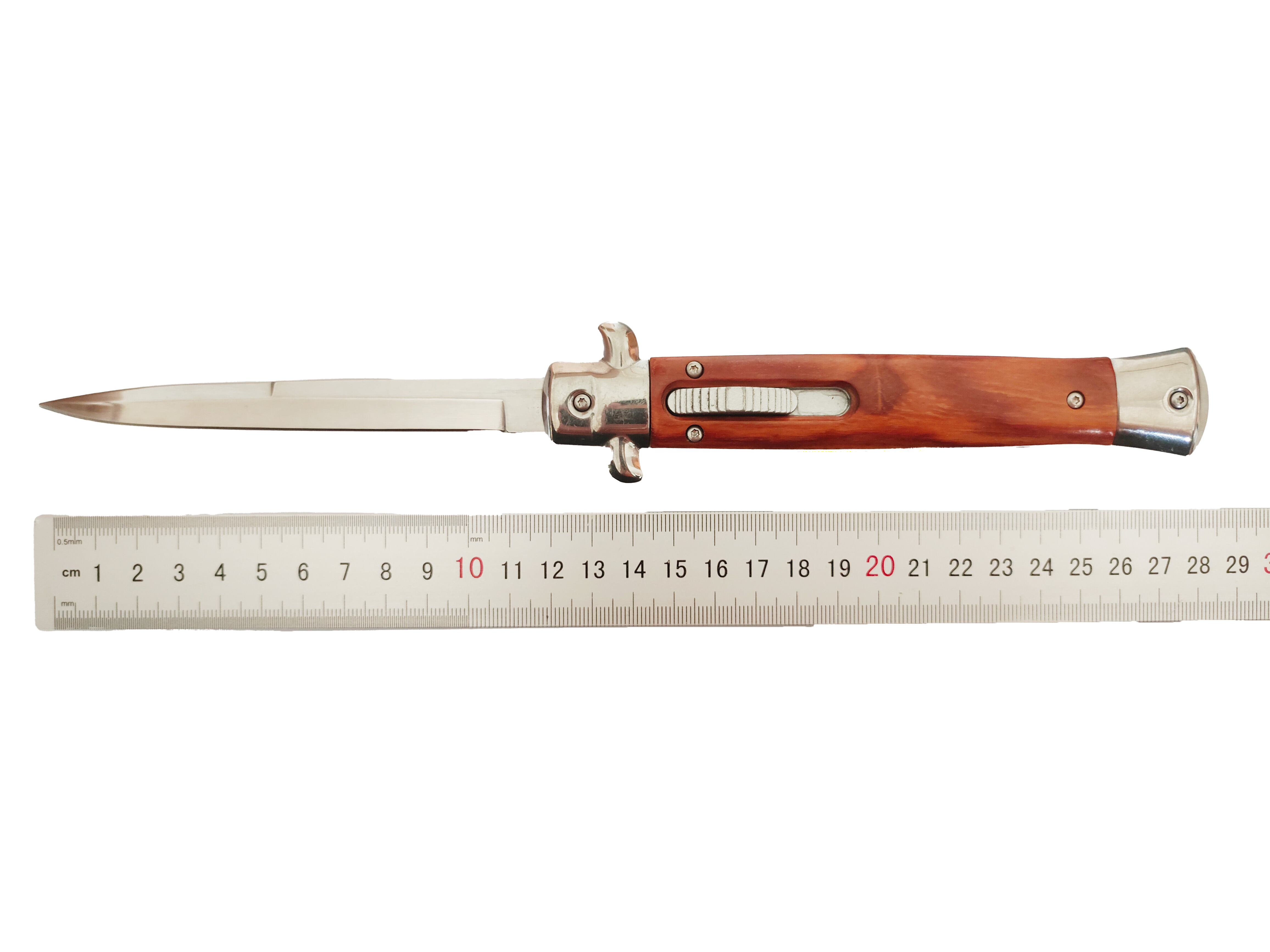 27cm Long Italian Stiletto Collection And Display W/O Clip Out The Front OTF Automatic Knife