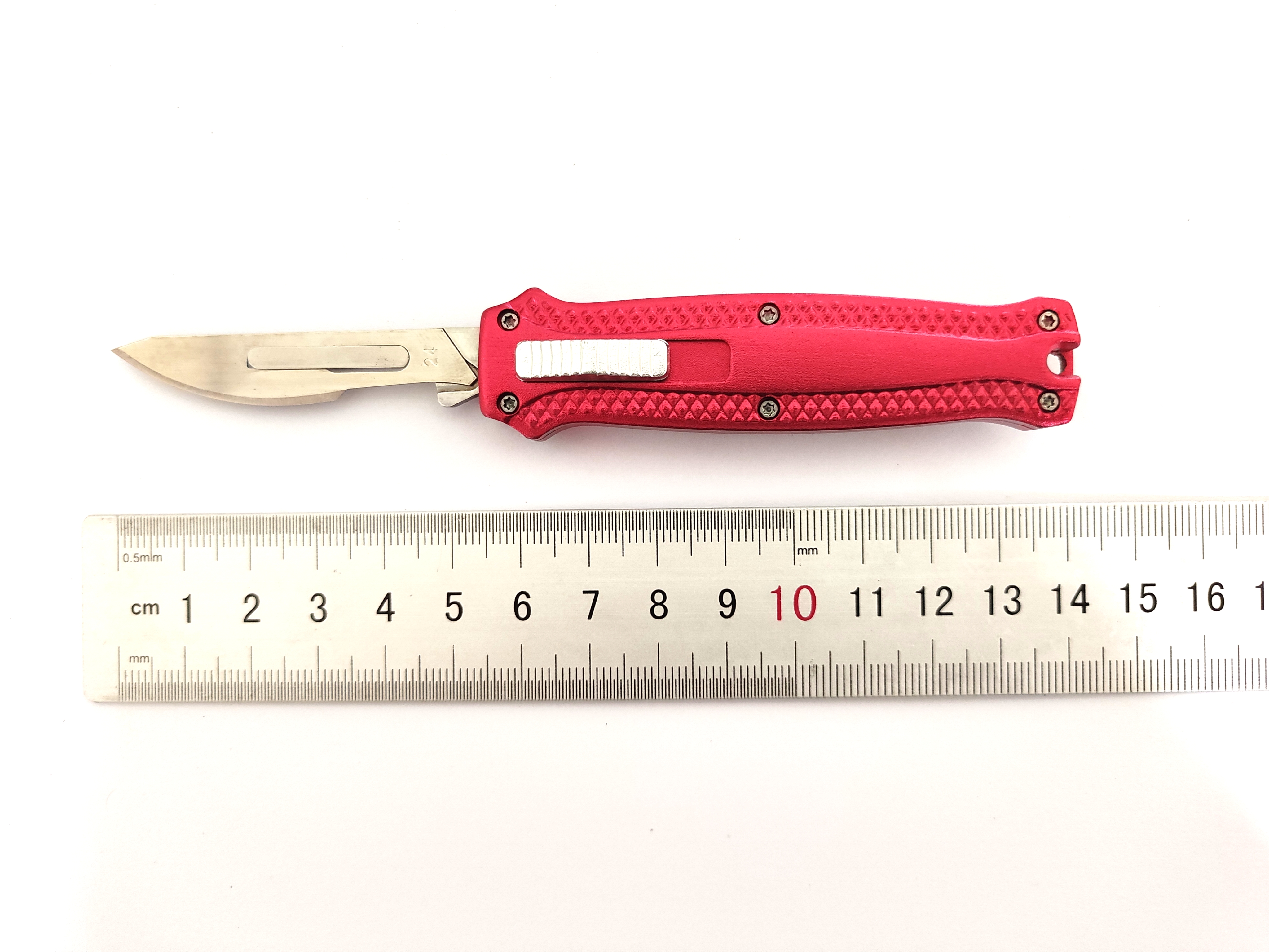Hot Sale Aluminum Handle Art Knife Replaceable Blade Otf Automatic Utility Cutter Knife