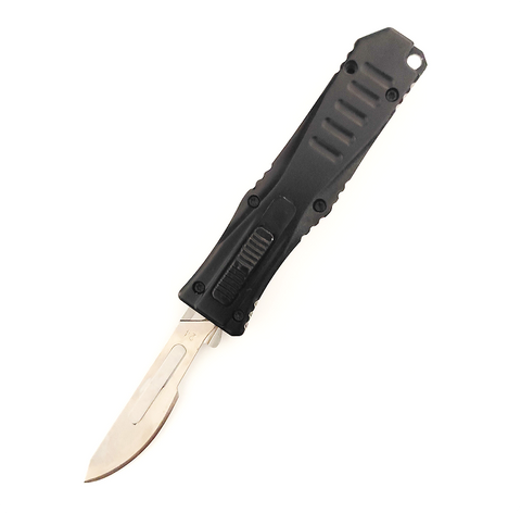 Aluminum Telescoping Knife Auto Utility Safety Scalpel Replaceable Surgical Blade Otf Utility Knife