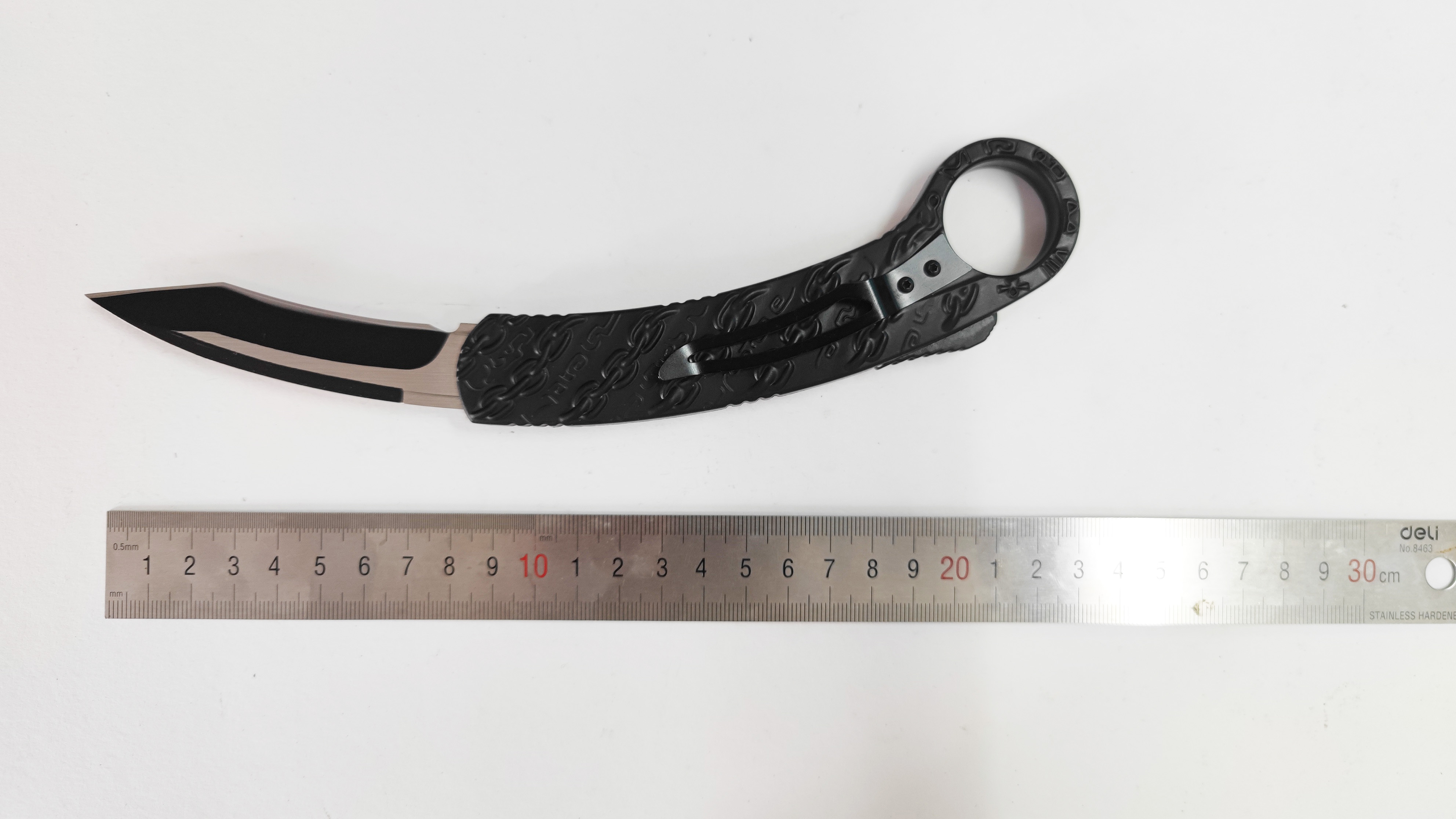 8.5 Inches Chain Auto Otf Karambit Tactical Claw Hunting Automatic Knife Dual Action Knife