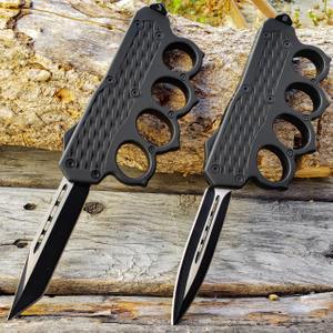 Hot Selling Wholesale Motorcycle Knife Automatic Tactical Kunckle Trench Otf-Auto Sliding Knife