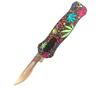 Switchblade Pushbutton Otf Pocket EDC Stainless Steel Blade Replaceable Scalpel Knife