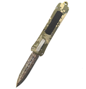 Laser Blade Outdoor Self-Defense Spear Point Otf Auto Knives Folding Outdoor Automatic Knife
