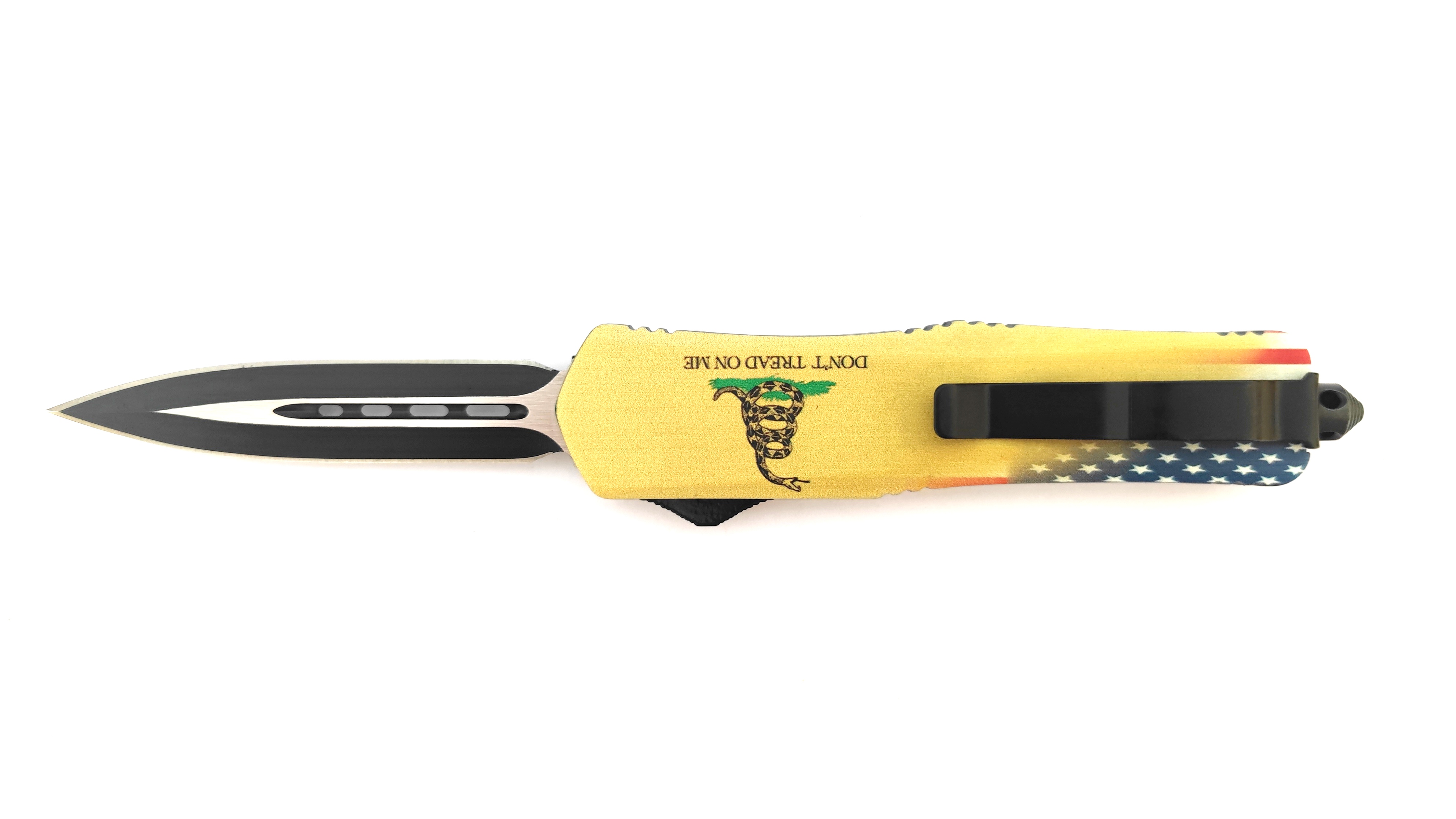 Double-Edged Blade Otf Automatic Knives Out The Front Knives Spear Point Action Knife