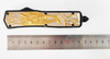 Otf New 3D Pattern Engraved Zinc Alloy Handle Tactical Wolf Combat Automatic Knife