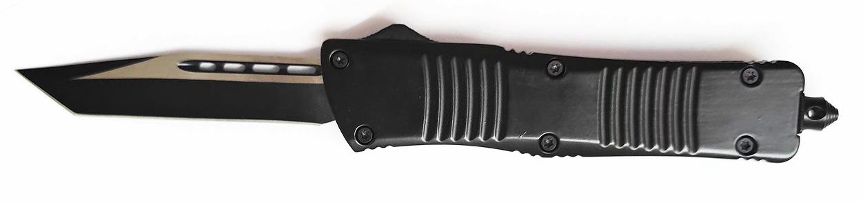 Microtech Troodon Dual Action Tanto Blade Foldable Clip Point Hunting Combat Automatic Knife