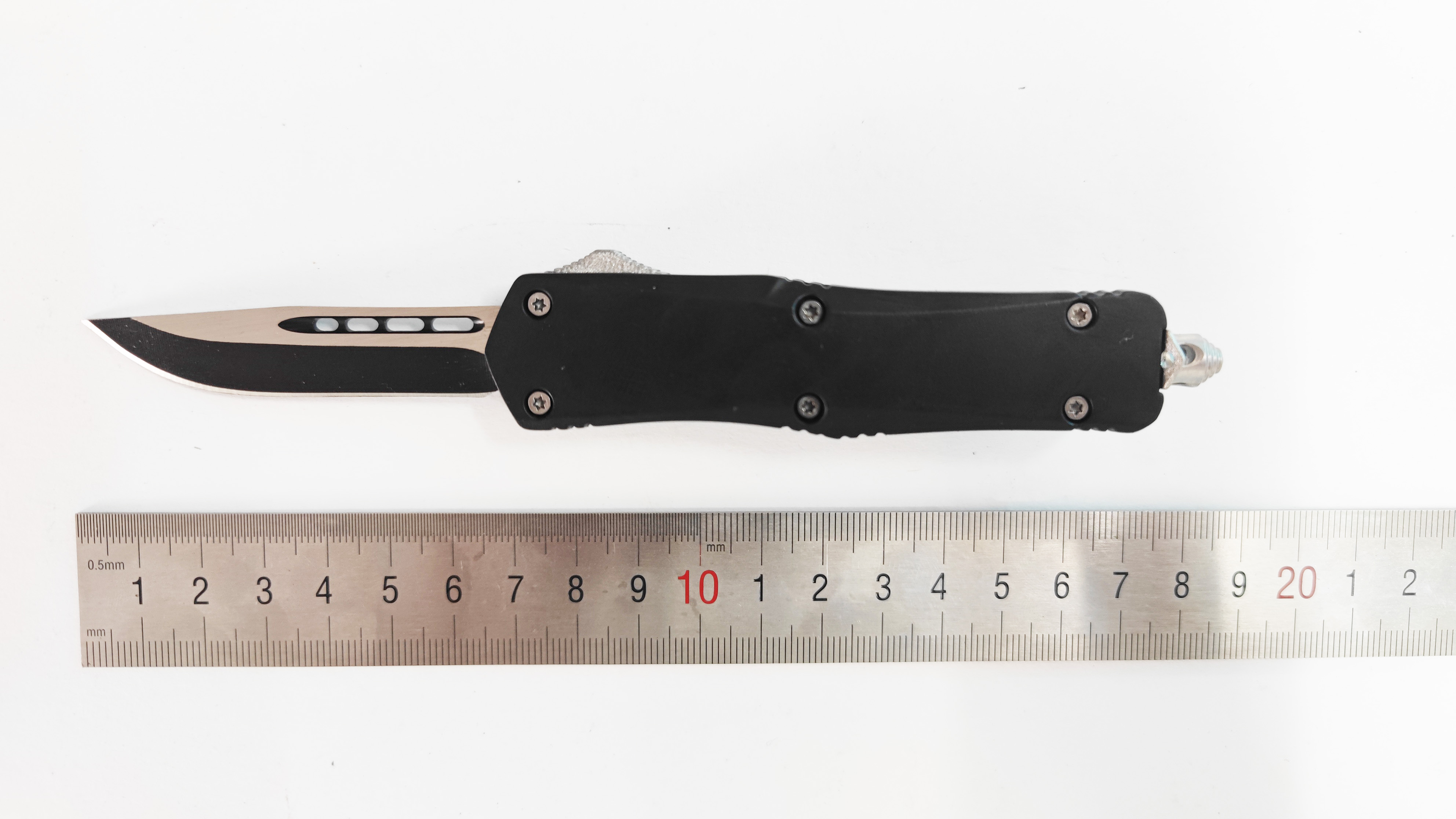Double Action Tactical Hunting Knife Otf Folding Switchblade Automatic Sliding Knives