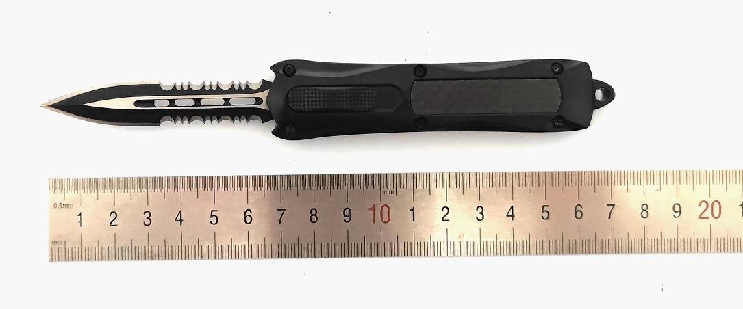 Chinese Factory Pushbutton Knife Out The Front Camping Hiking Outdoorsmen Hunters Automatic Knife