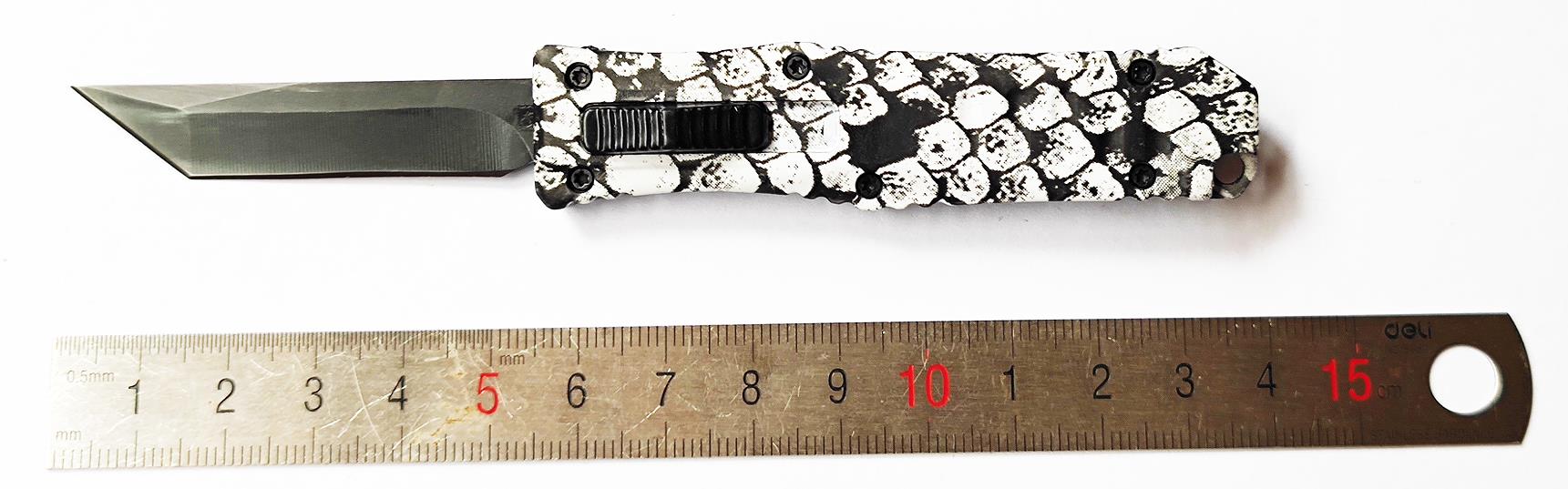 Aluminum Spring Assisted Mini Micro Angel Blade Otf CNC Telescoping Automatic Knife